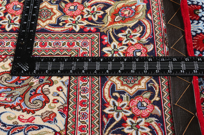 5 x 7 Red Vintage Persian Qum Rug 79313