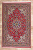 5 x 7 Red Vintage Persian Qum Rug 79313