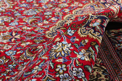 5 x 7 Red Vintage Persian Qum Rug 79314