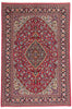 5 x 7 Red Vintage Persian Qum Rug 79314