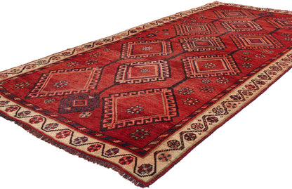4 x 9 Vintage Red Persian Shiraz Rug 79079