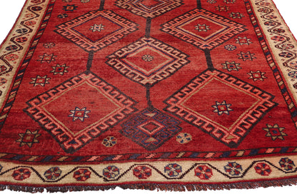 4 x 9 Vintage Red Persian Shiraz Rug 79079
