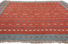 7 x 9 Red Vintage Persian Shiraz Kilim Rug 61425