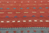 7 x 9 Red Vintage Persian Shiraz Kilim Rug 61425