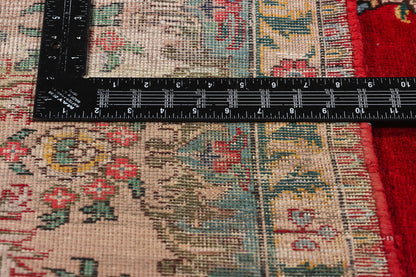 10 x 13 Vintage Red Persian Tabriz Rug 79067