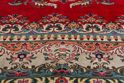 10 x 13 Vintage Red Persian Tabriz Rug 79067