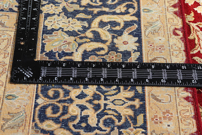 6 x 8 Red Vintage Indian Tabriz Rug 79203