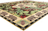 13 x 15 Vintage Sarah Gayle Carter Black Forest Hooked Rug 79239