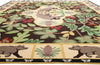 13 x 15 Vintage Sarah Gayle Carter Black Forest Hooked Rug 79239