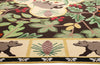 13 x 15 Vintage Sarah Gayle Carter Black Forest Hooked Rug 79239