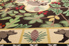 13 x 15 Vintage Sarah Gayle Carter Black Forest Hooked Rug 79239