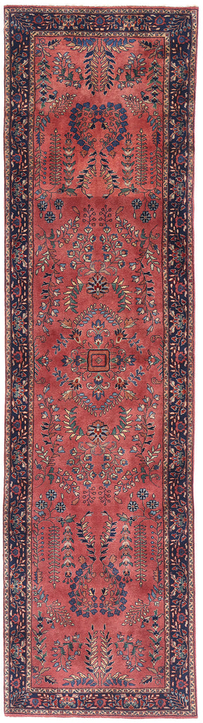 3 x 10 Vintage Indian Sarouk Rug 79274