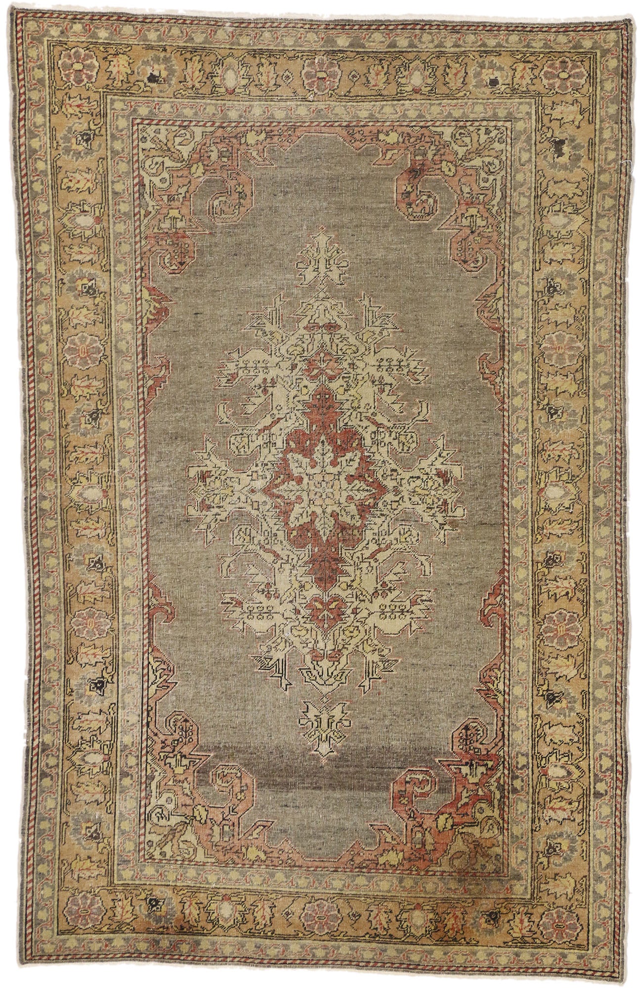 4 x 6 Antique Turkish Sivas Rug 73742