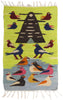 2 x 2 Chartreuse Vintage South American Peruvian Kilim Rug 79302