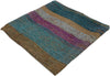 1 x 1 - Blue Vintage Turkish Pillow Rug - 53636