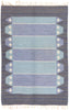 4 x 7 Vintage Swedish Scandinavian Rollakan Rug 79044