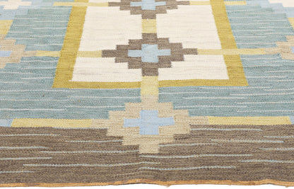 6 x 8 Sverker Greuholm Vintage Swedish Rollakan Rug 79047