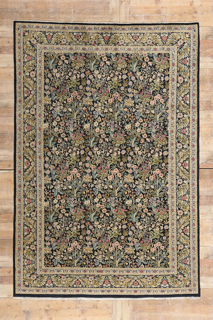 6 x 9 Vintage Pakistani Tabriz Rug 79224