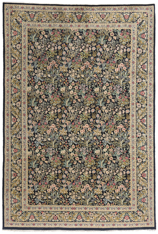 6 x 9 Vintage Pakistani Tabriz Rug 79224