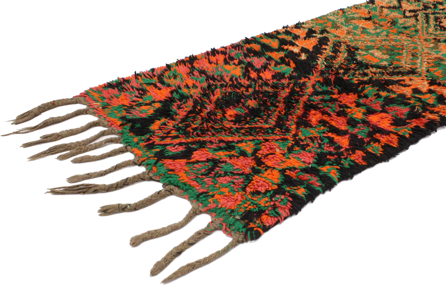 3 x 8 - Green Vintage Moroccan Rug - 20382