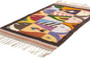 3 x 5 Vintage Tessellated Fish Zapotec Rug 79154