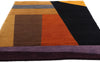 3 x 5 Black Vintage Tibetan Bauhaus Design Rug 79327
