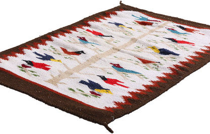2 x 3 Vintage Tree of Life Navajo Rug 79257
