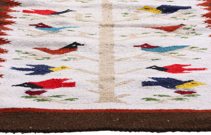2 x 3 Vintage Tree of Life Navajo Rug 79257