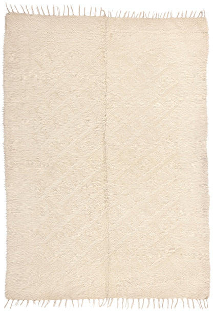 5 x 7 Vintage Turkish Angora Wool Rug 52108