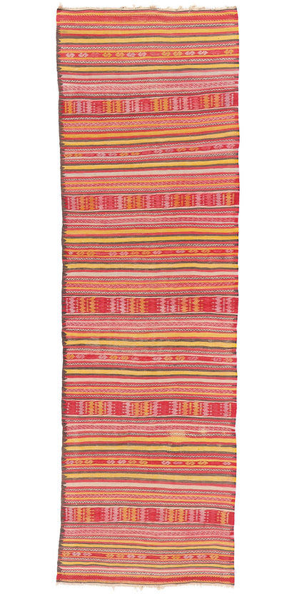 3 x 8 Vintage Turkish Kilim Rug 78948