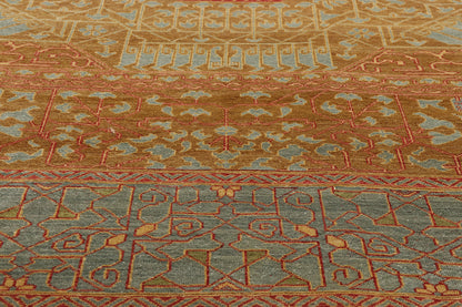 9 x 11 Vintage Turkish Oushak Rug 79248