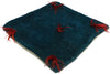 1 x 1 - Blue Vintage Turkish Pillow Rug - 53641