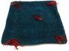 1 x 1 - Blue Vintage Turkish Pillow Rug - 53641