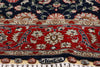2 x 3 Navy Blue Vintage Turkish Silk Hereke Rug 79293