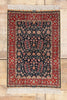 2 x 3 Navy Blue Vintage Turkish Silk Hereke Rug 79293