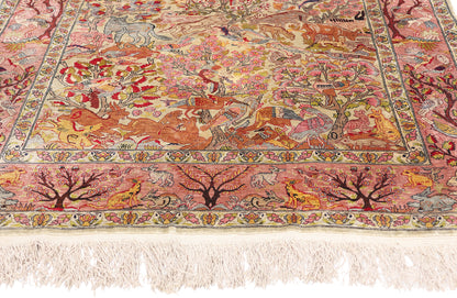 3 x 5 Vintage Turkish Silk Hereke Rug 79160