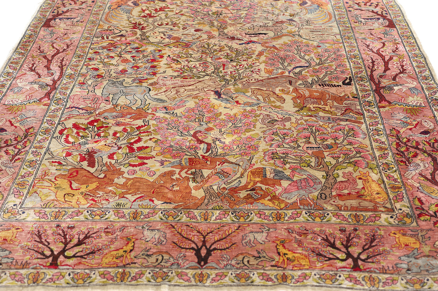 3 x 5 Vintage Turkish Silk Hereke Rug 79160