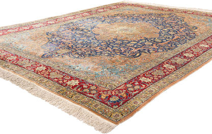 7 x 10 Vintage Turkish Silk Hereke Rug 79159