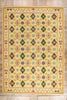 11 x 16 Yellow Vintage Indian Dhurrie Rug 79333