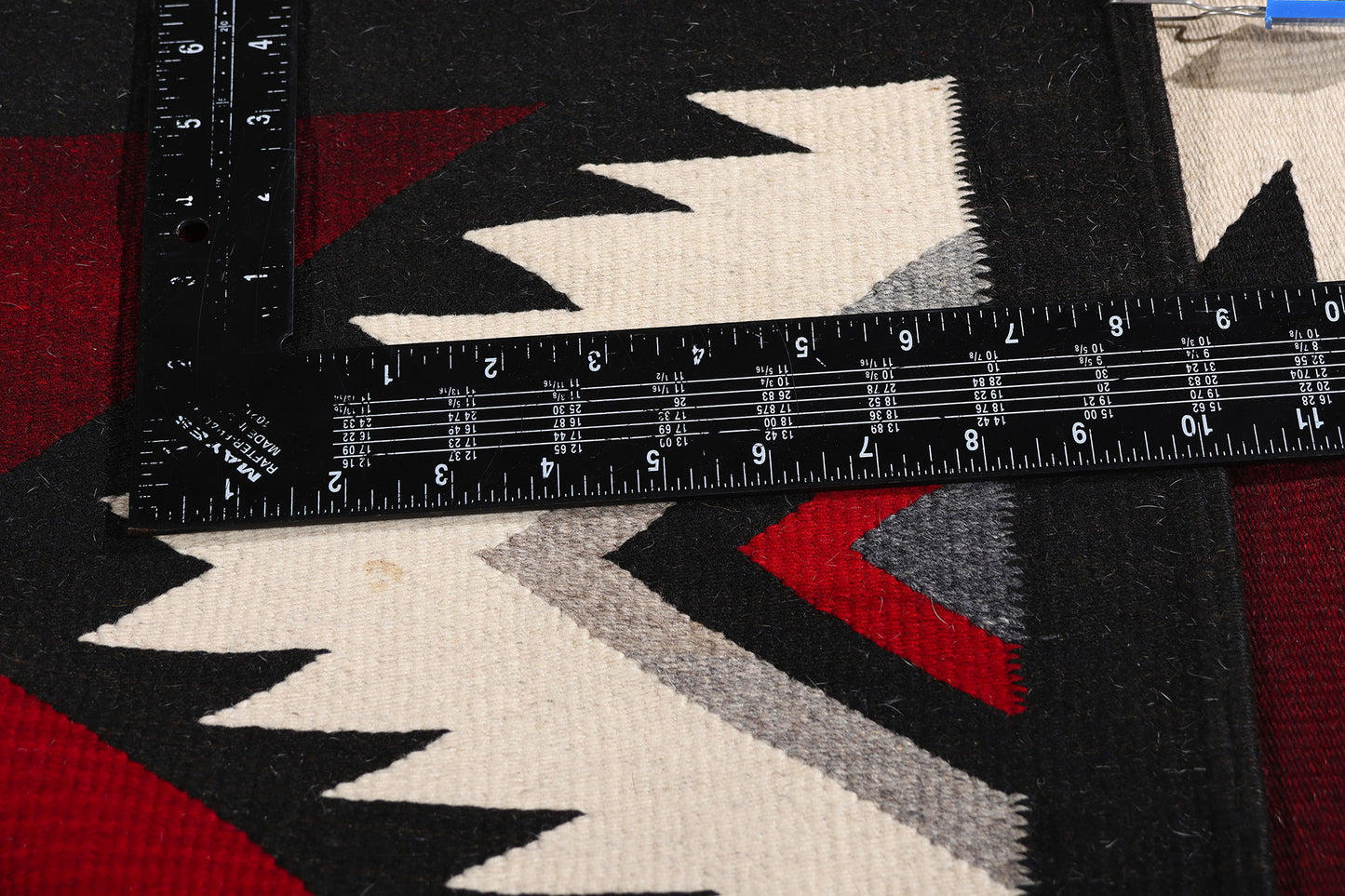 2 x 3 Red Vintage Oaxacan Zapotec Kilim Rug 79335