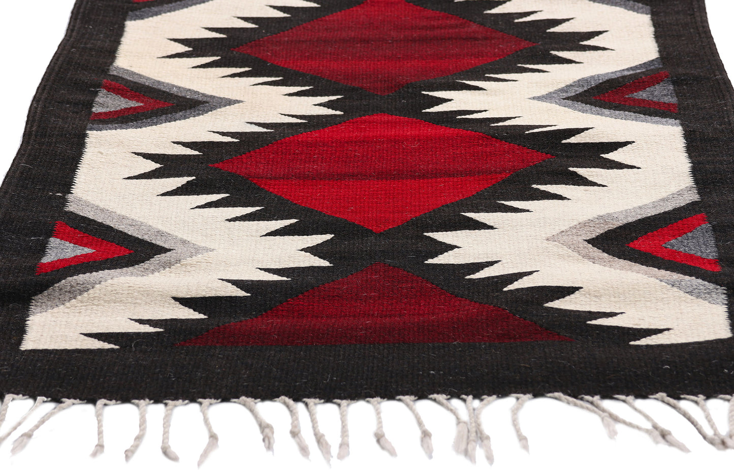 2 x 3 Red Vintage Oaxacan Zapotec Kilim Rug 79335