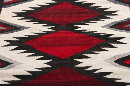 2 x 3 Red Vintage Oaxacan Zapotec Kilim Rug 79335