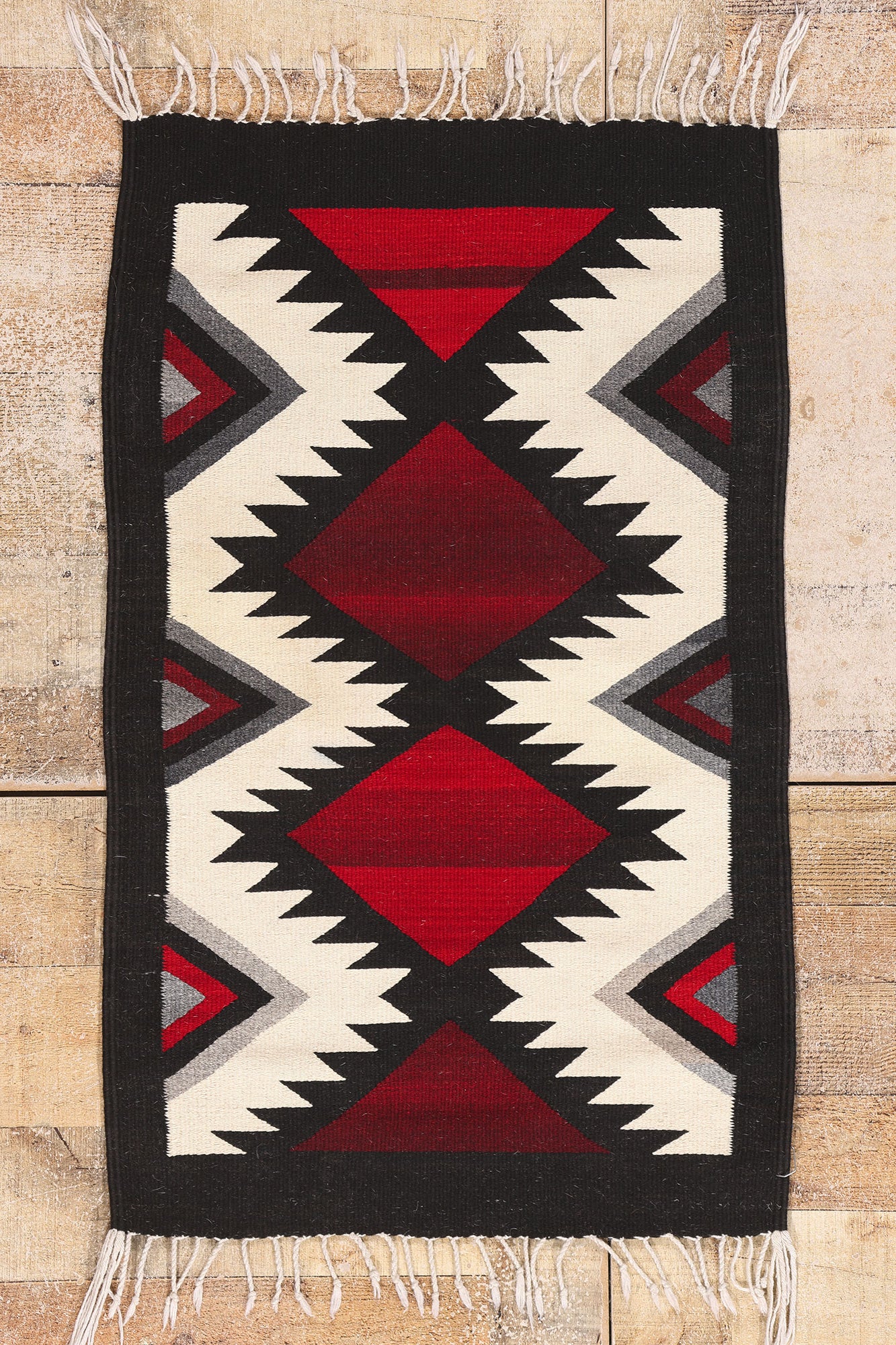 2 x 3 Red Vintage Oaxacan Zapotec Kilim Rug 79335