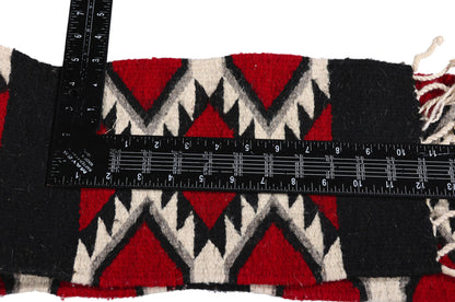 1 x 5 Red Vintage Oaxacan Zapotec Kilim Runner 79336