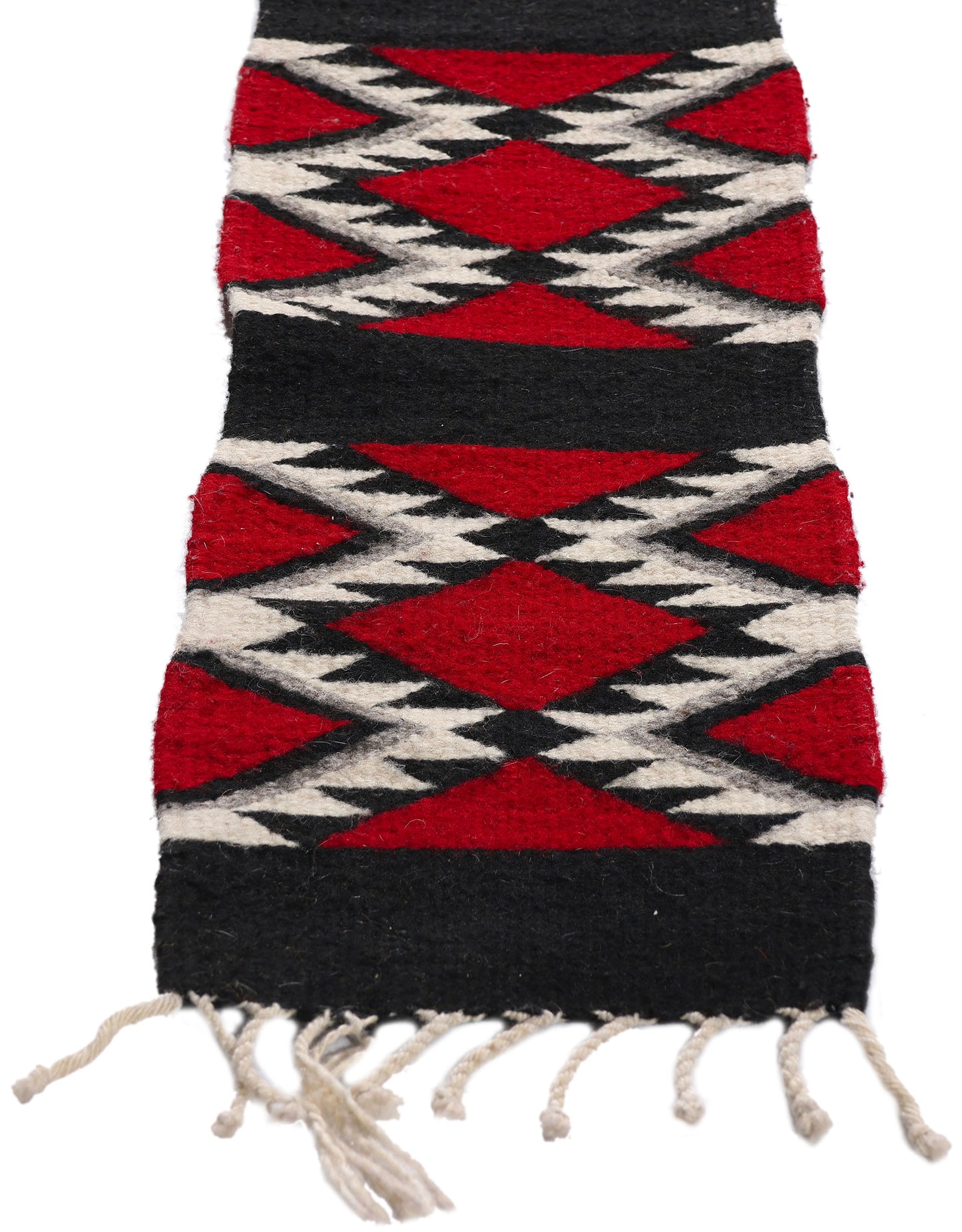 1 x 5 Red Vintage Oaxacan Zapotec Kilim Runner 79336
