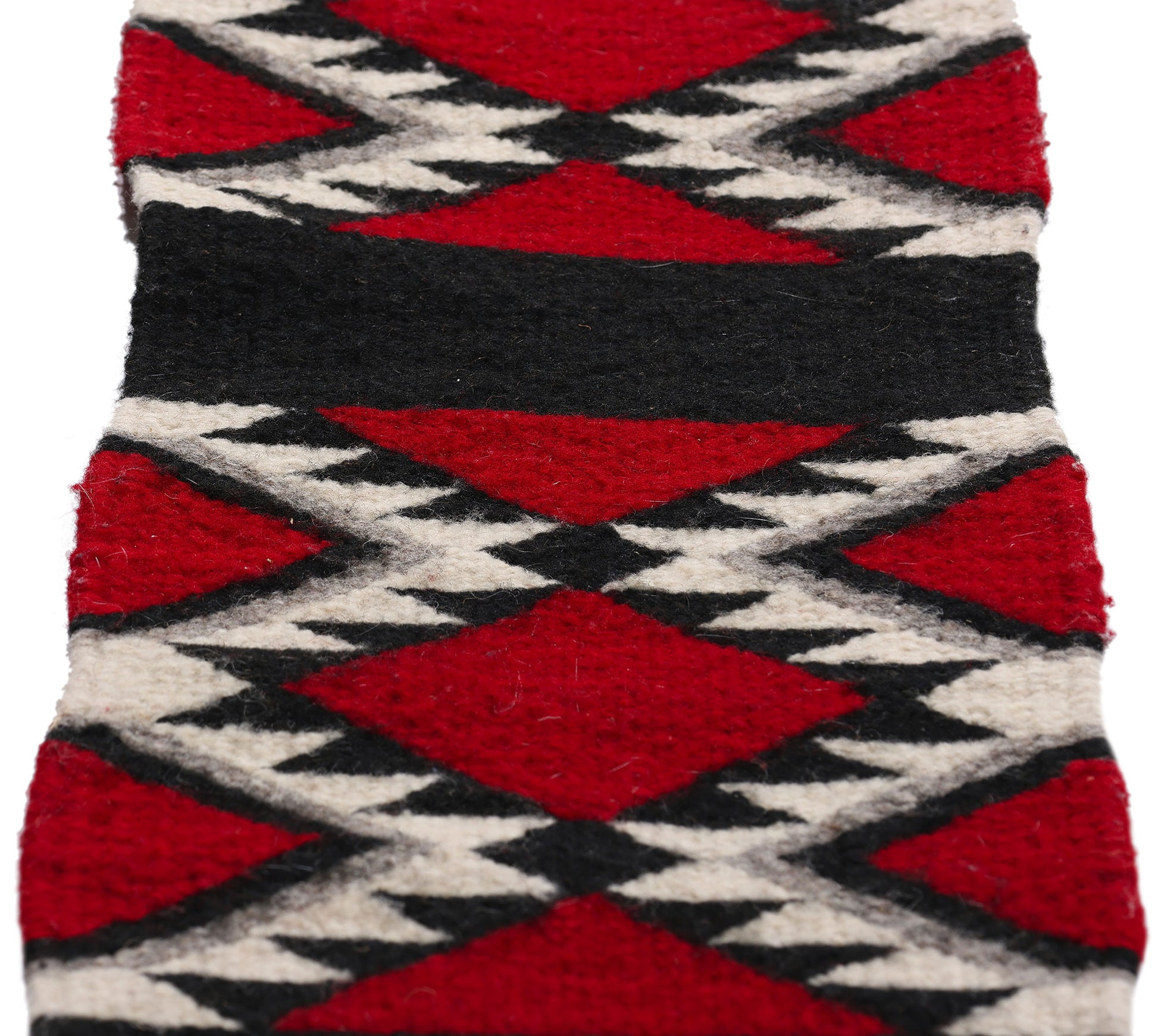1 x 5 Red Vintage Oaxacan Zapotec Kilim Runner 79336