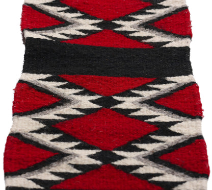 1 x 5 Red Vintage Oaxacan Zapotec Kilim Runner 79336