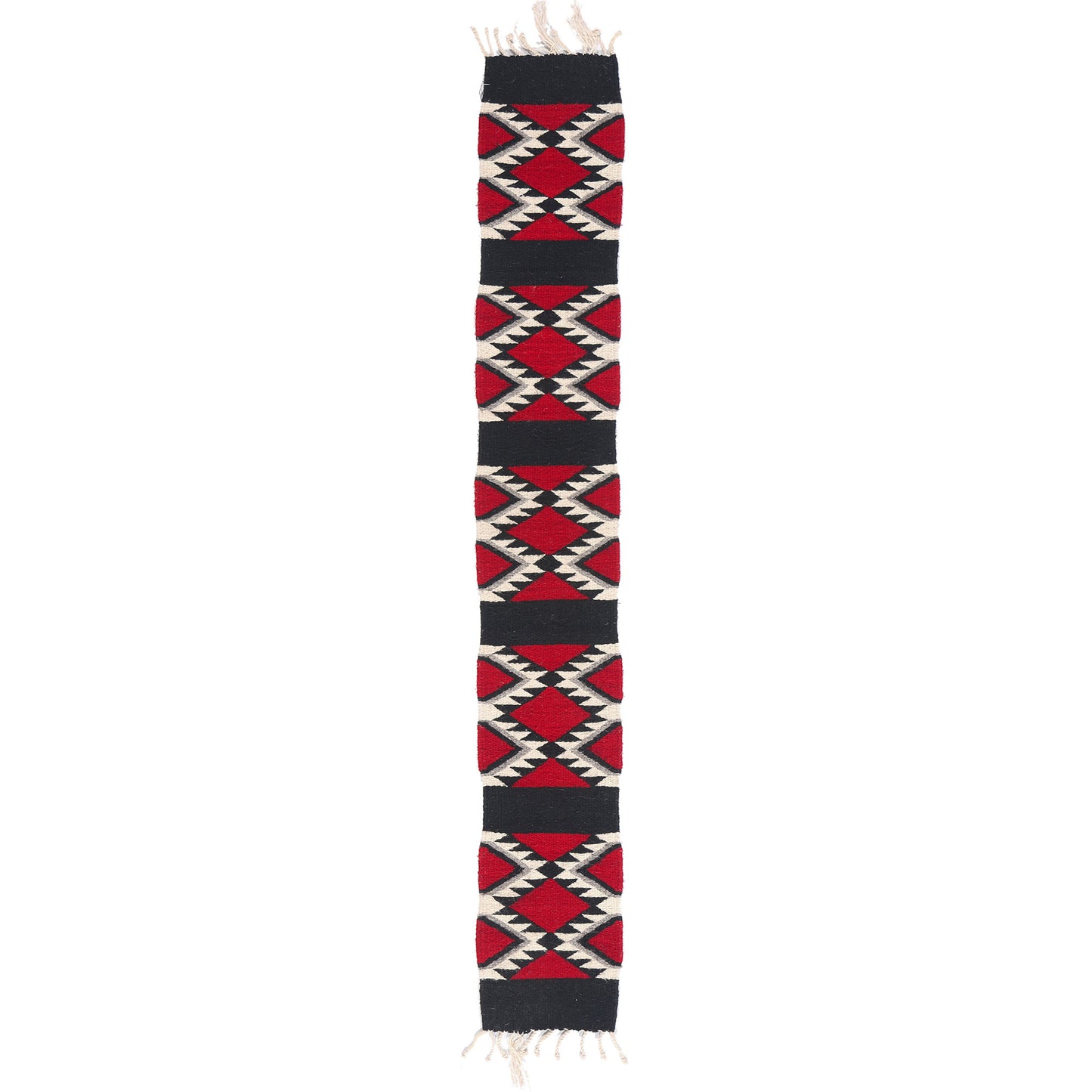 1 x 5 Red Vintage Oaxacan Zapotec Kilim Runner 79336