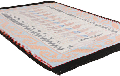 5 x 7 Vintage Yeibichai Navajo-Style Rug 78934