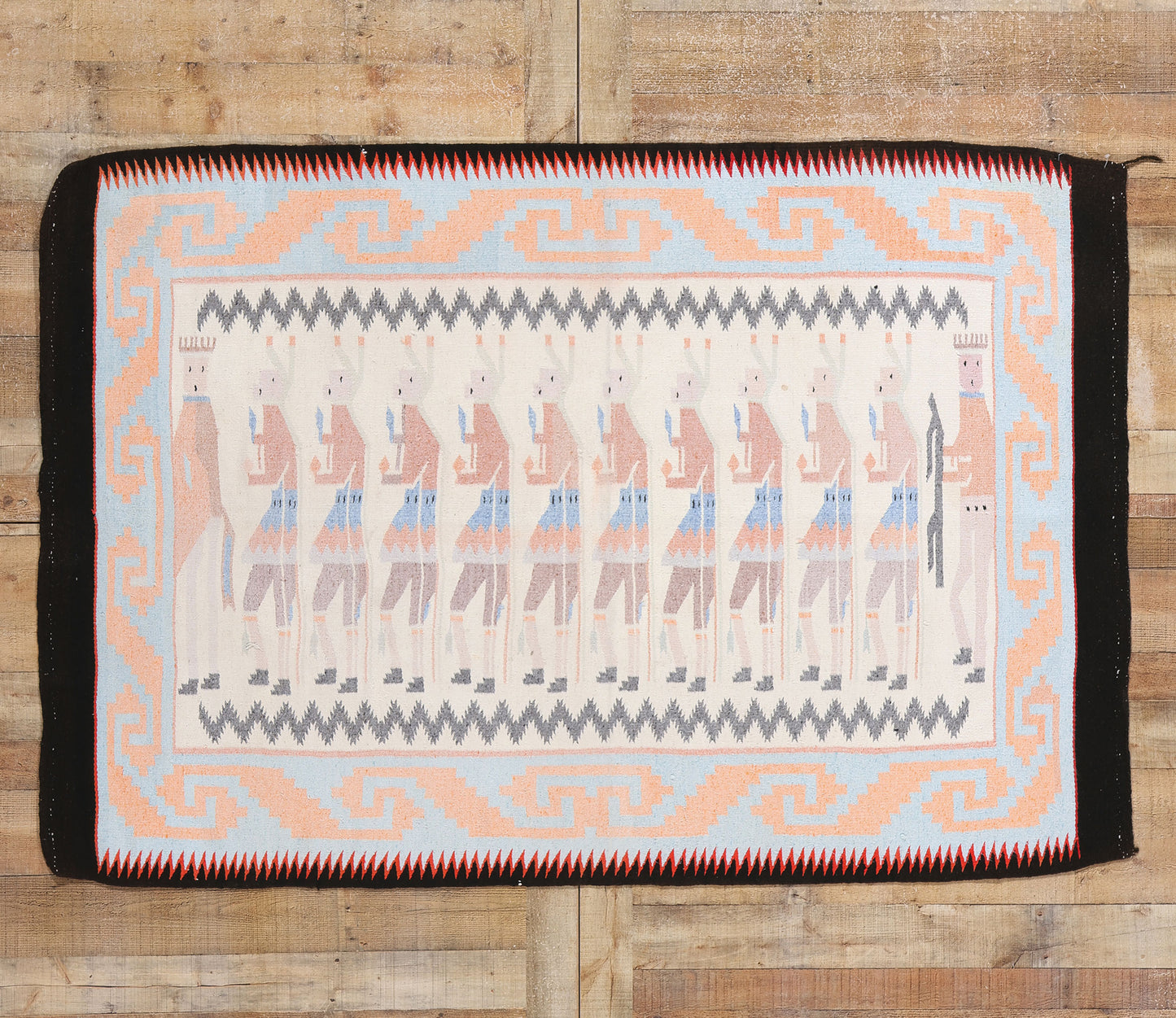 5 x 7 Vintage Yeibichai Navajo-Style Rug 78934